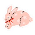 Star Bunny Sticker