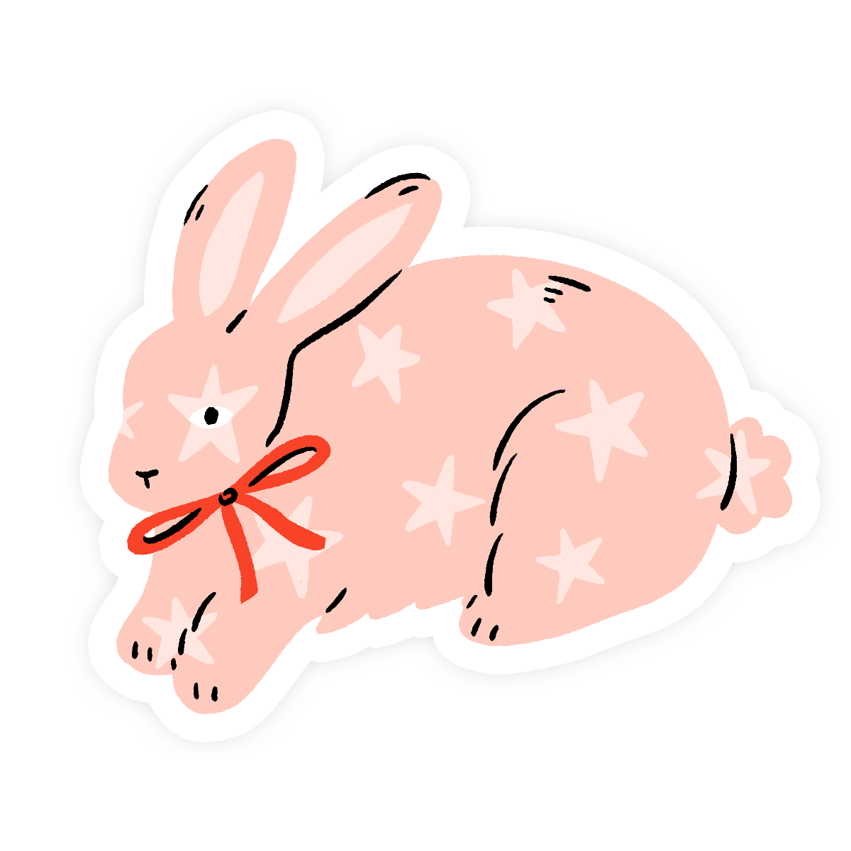Star Bunny Sticker