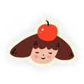 Cherry Girl Sticker