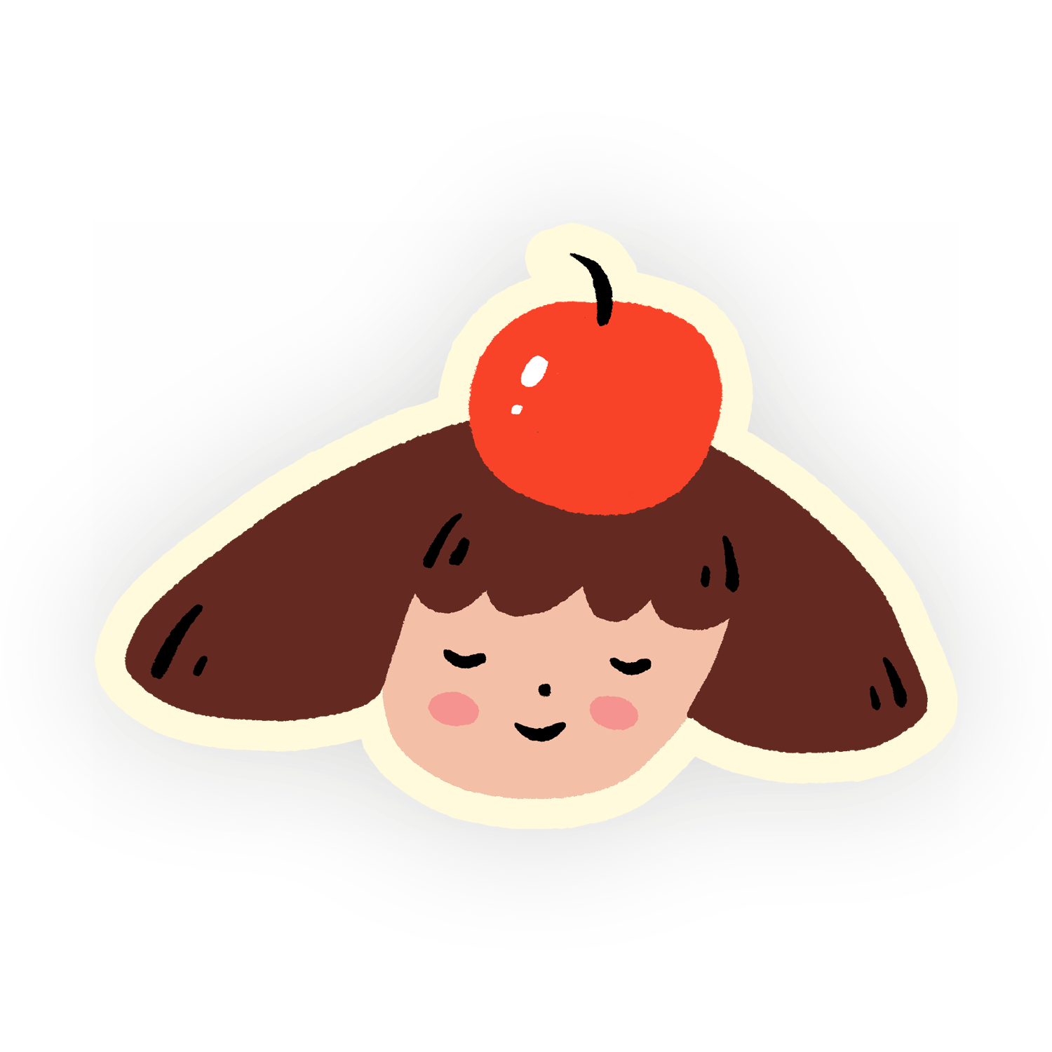 Cherry Girl Sticker