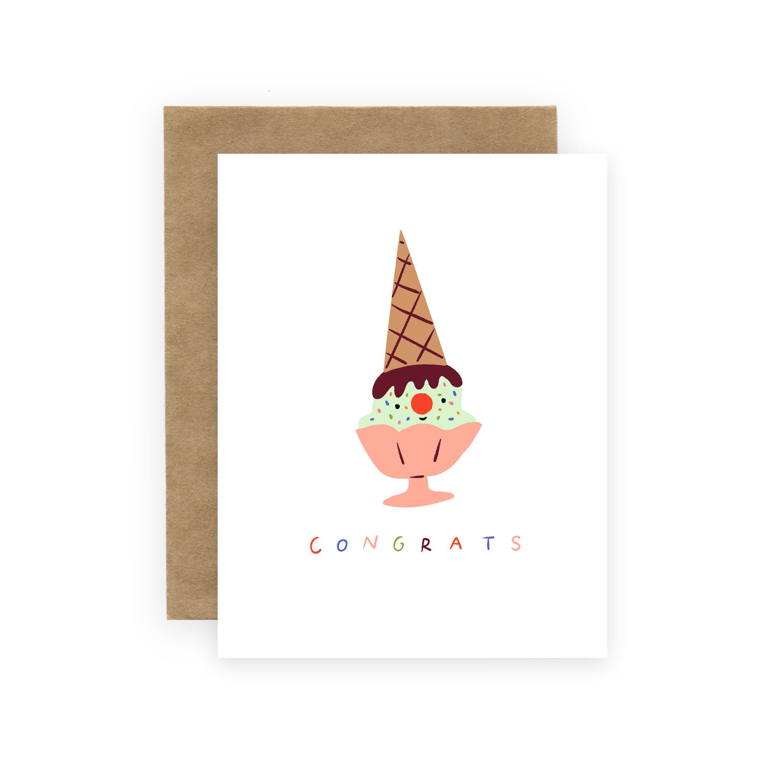 Congrats Sundae Card