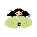 Cool Girl Sticker