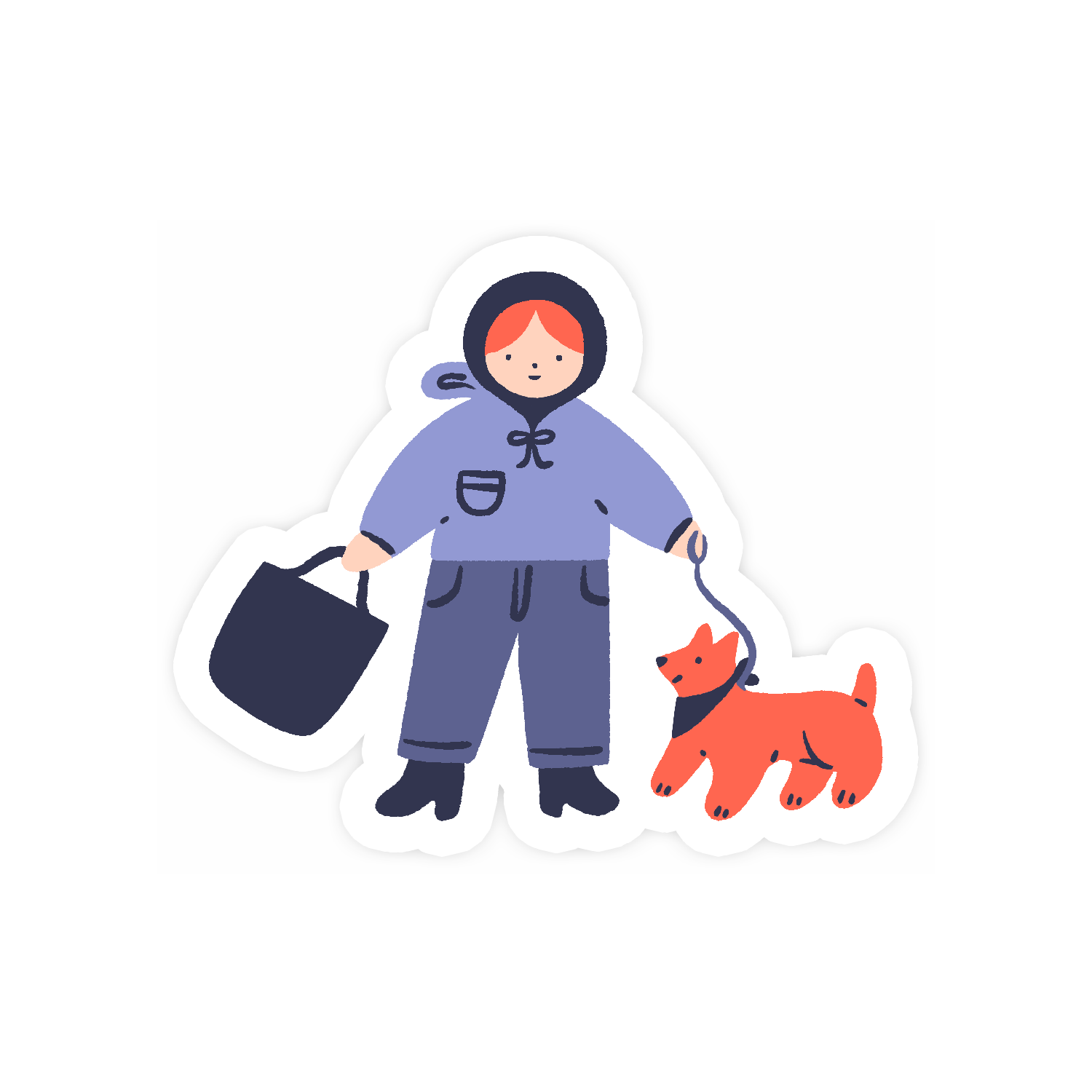 Dog Walk Sticker