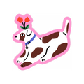 Flower Pup Sticker
