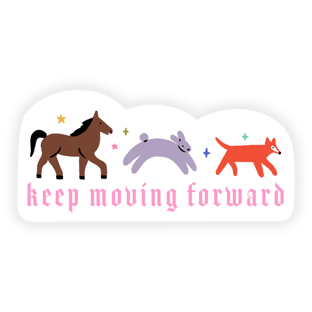 Moving Forward Sticker