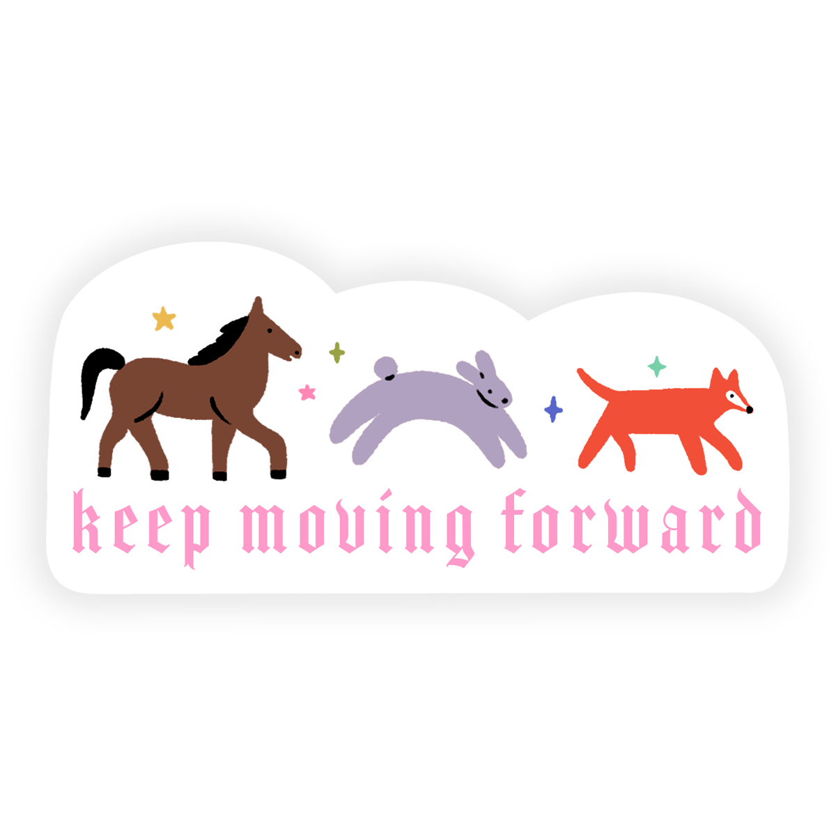 Moving Forward Sticker