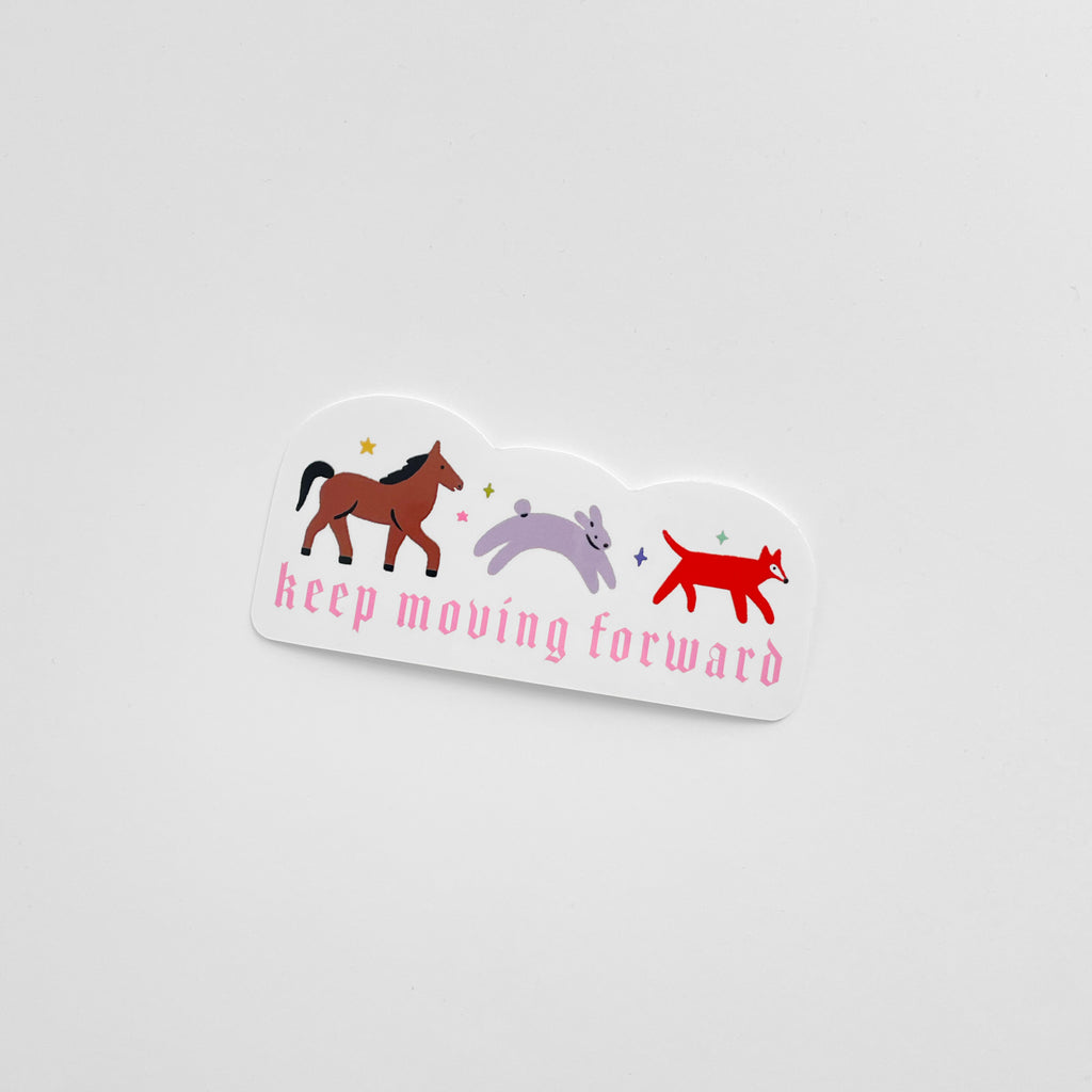 Moving Forward Sticker