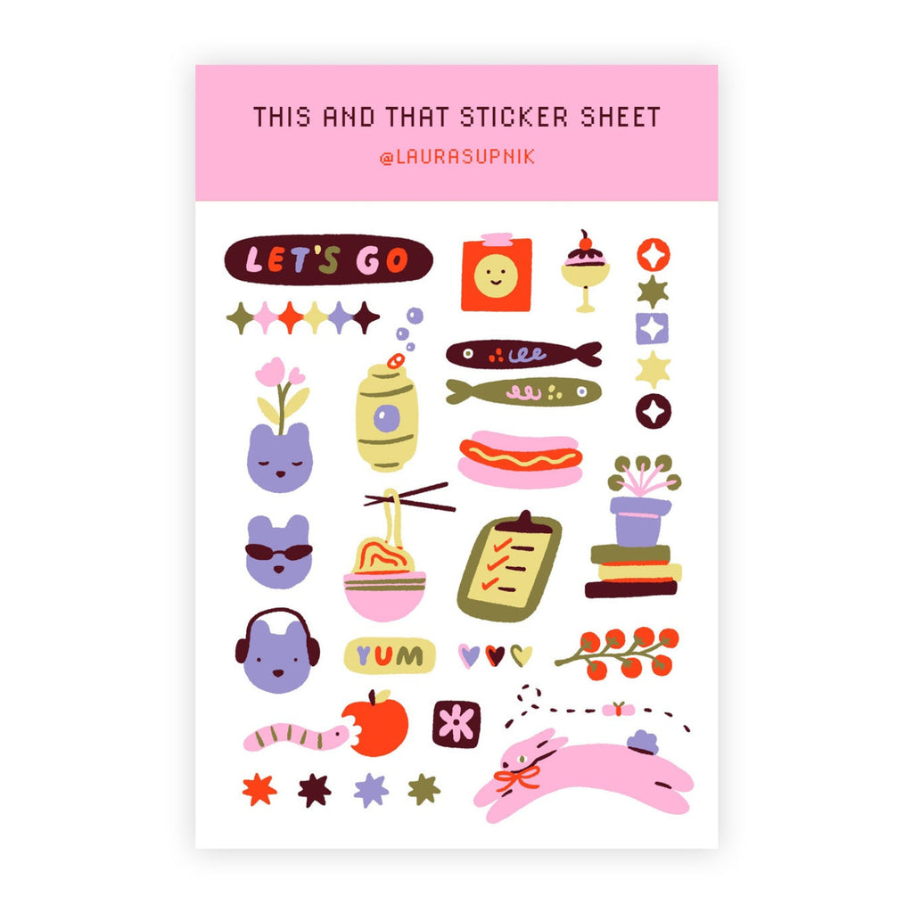 This and That Sticker Sheet