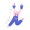 Treat Time Sticker