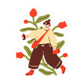 Vibing Sticker
