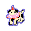Vintage Clown Dog Sticker