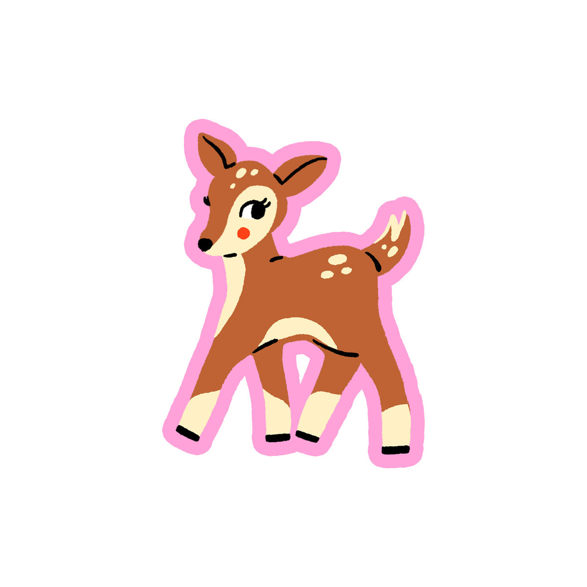 Vintage Deer Sticker