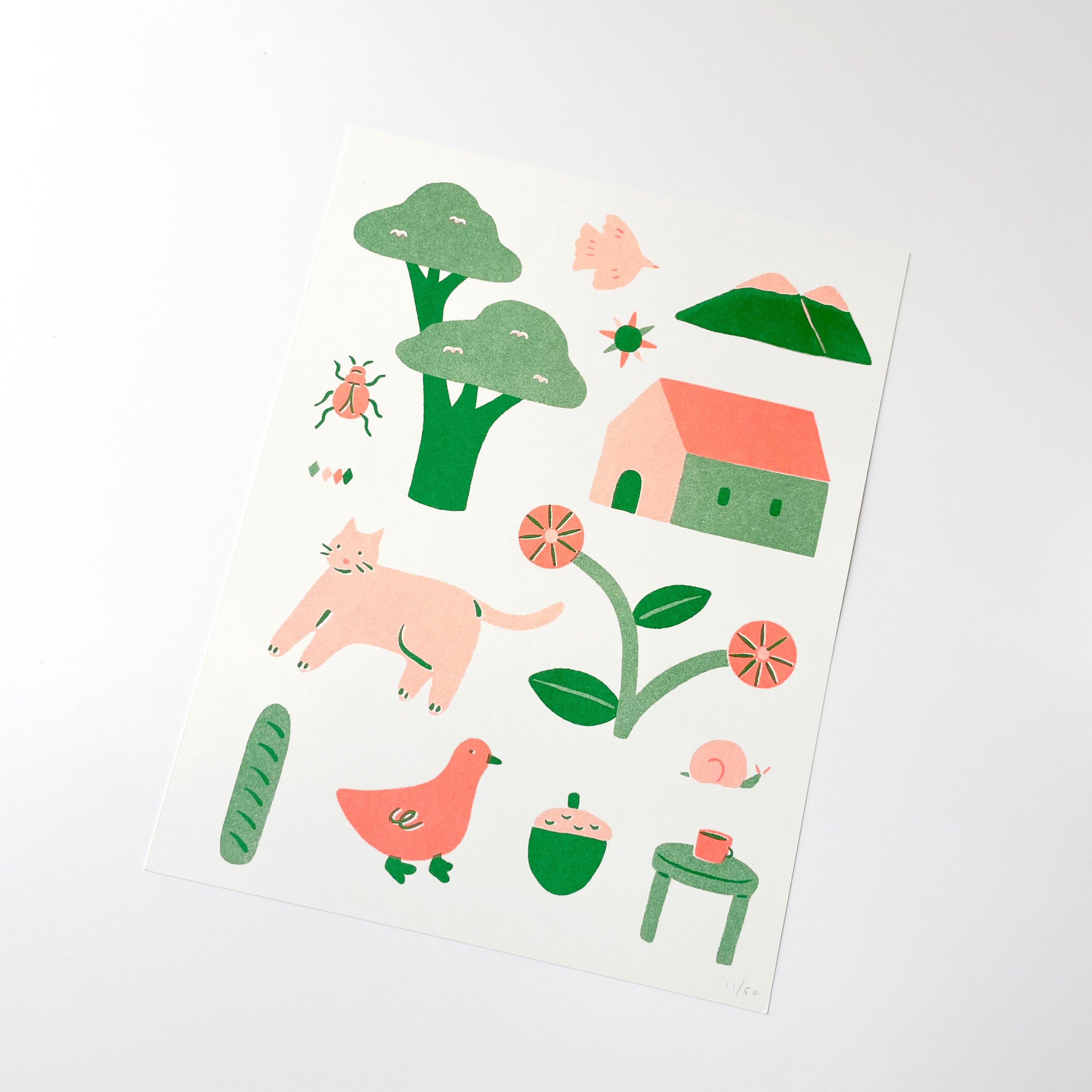 Folk Riso Print