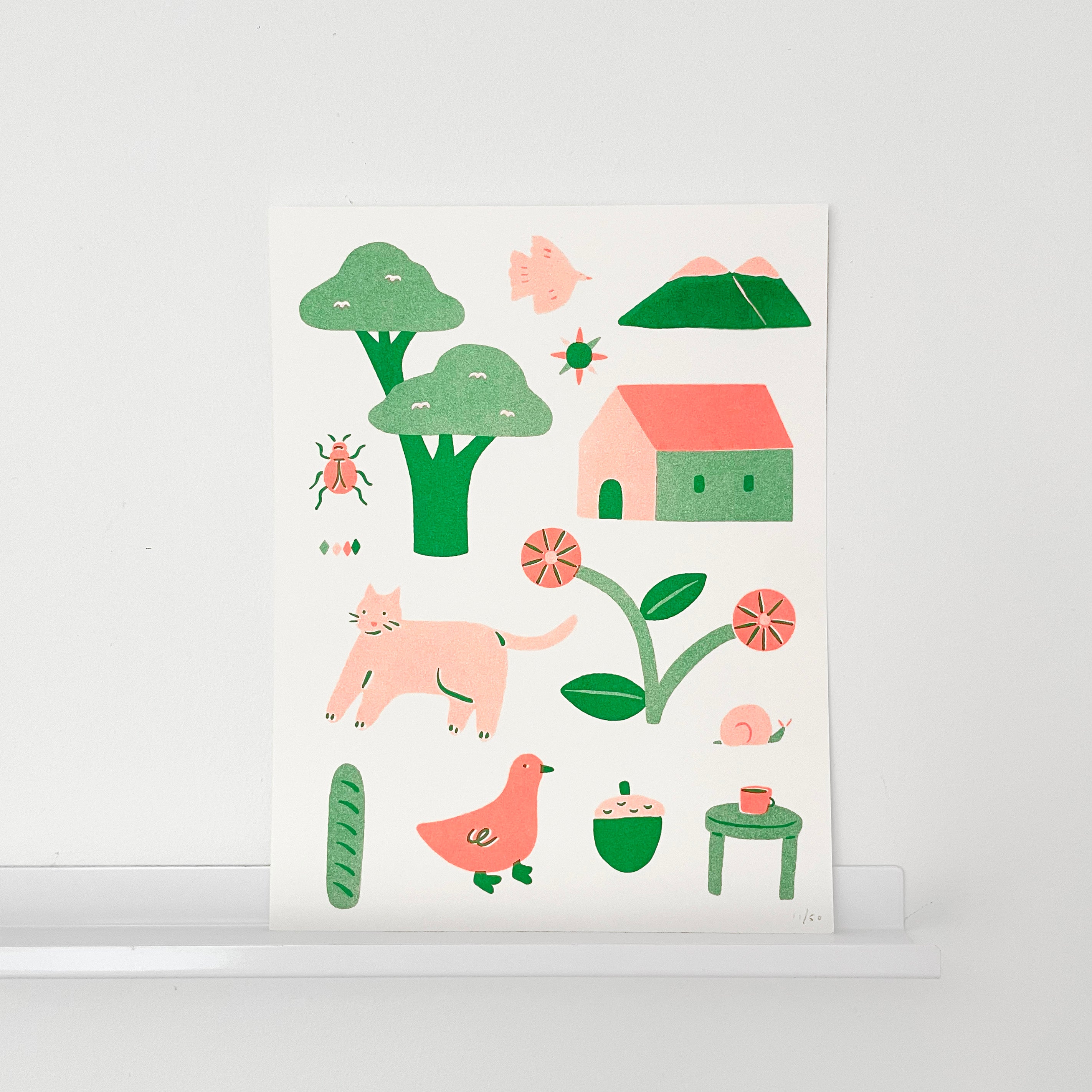 Folk Riso Print