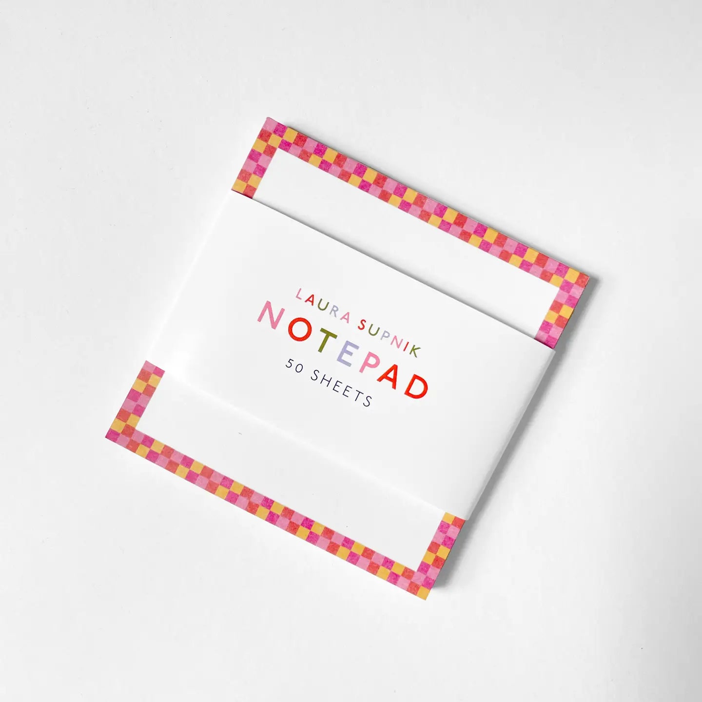 Sunset Check Notepad